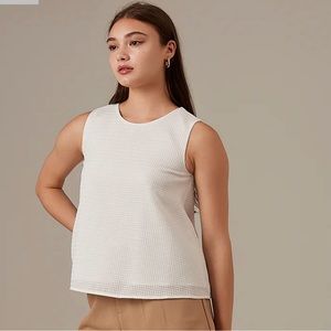 White Flared Lined Blouse